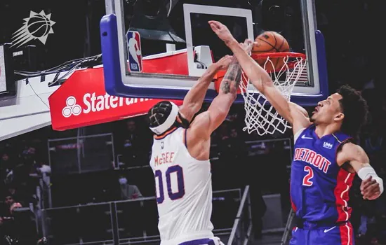 Suns atropelam Pistons e ampliam vantagem na NBA; Warriors perdem