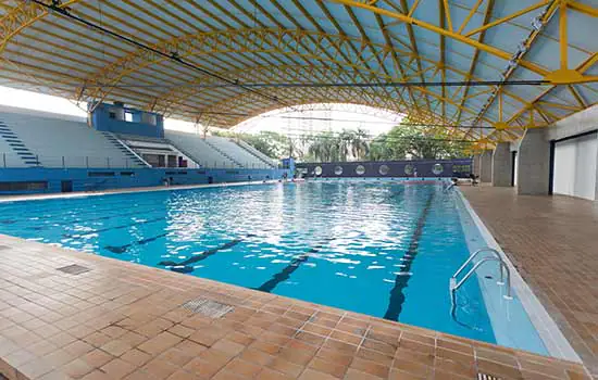 Piscina olímpica do Complexo Pedro Dell’Antonia recebe treinamento teste