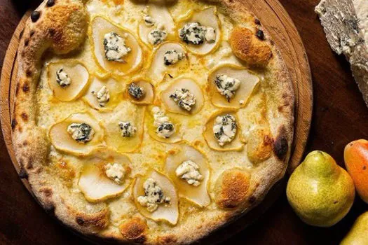 Pizza de Pera com Gorgonzola é uma das atrações do Workshop Pizzas e Massas