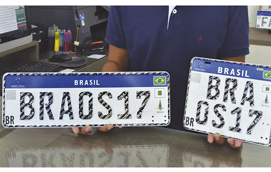 Placas Mercosul devem custar no máximo R$ 138