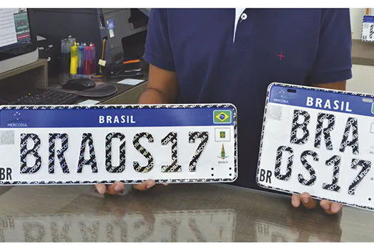 Novo modelo de placa do Mercosul será obrigatório a partir do dia 31