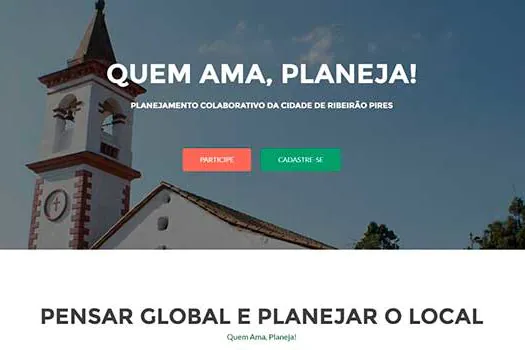 Participe do planejamento de sua cidade