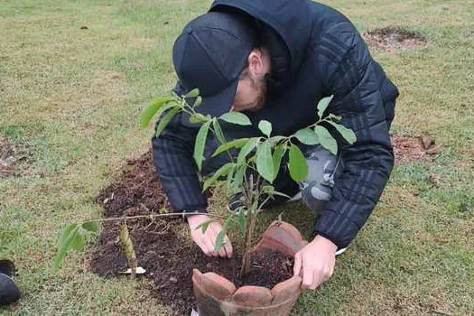 Tursimo de Ribeirão Pires recebe mudas de munícipe