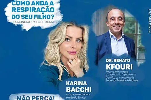 Karina Bacchi recebe pediatra para tirar dúvidas sobre saúde infantil e vacinação em live