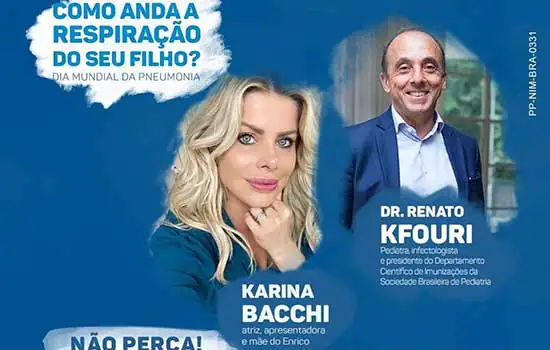 Karina Bacchi recebe pediatra para tirar dúvidas sobre saúde infantil e vacinação em live