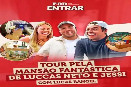 Lucas Rangel faz tour inédito na mansão de Luccas e Jessi Neto