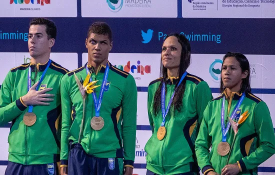 Brasil assume o terceiro lugar geral no Mundial de natação paralímpica