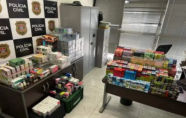 Polícia Civil prende homem com mais de 9 mil cigarros eletrônicos em Americana-SP