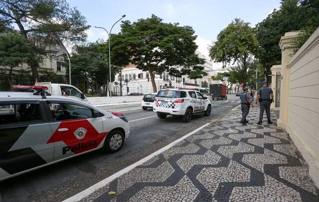 Patrulhamento da PM na região central de SP