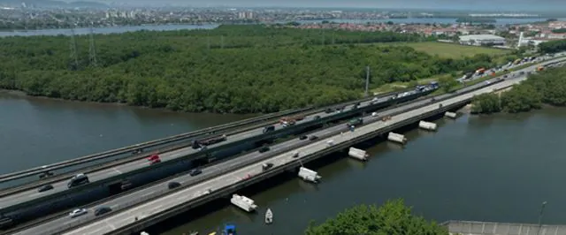 Ecovias realizará lançamento de vigas para obras de alargamento da ponte Rio Casqueiro