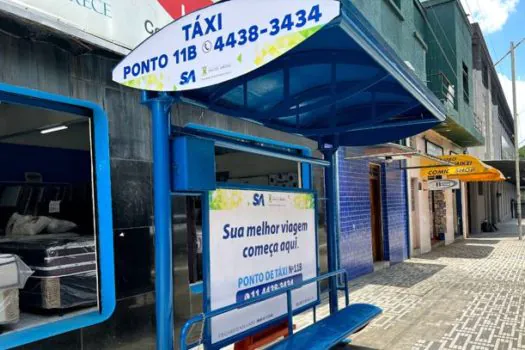 Santo André realiza reforma de pontos de táxi