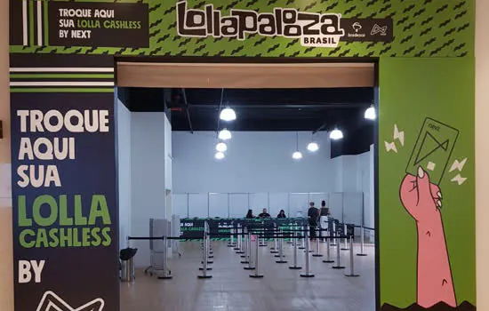 Shopping Cidade São Paulo abre ponto de troca de pulseiras do Lollapalooza