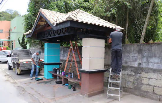 Ribeirão Pires revitaliza pontos de ônibus