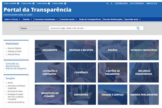 Após polêmica com compras do governo, Portal da Transparência fica fora do ar