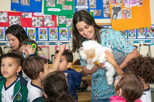 Bem-Estar Animal de São Caetano aborda posse responsável com alunos