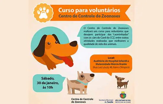 CCZ abre nova turma do curso para voluntários da causa animal