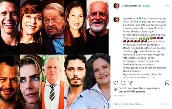 Atrizes reclamam de postagens de Regina Duarte no Instagram