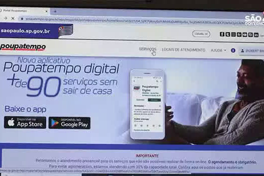 Procura por serviços online do Poupatempo aumentou durante a pandemia