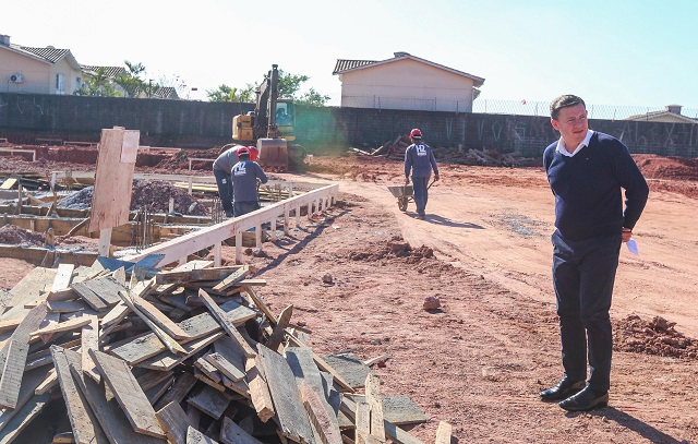 Prefeito Orlando Morando vistoria avanço nas obras do Parque da Cidadania de São Bernardo