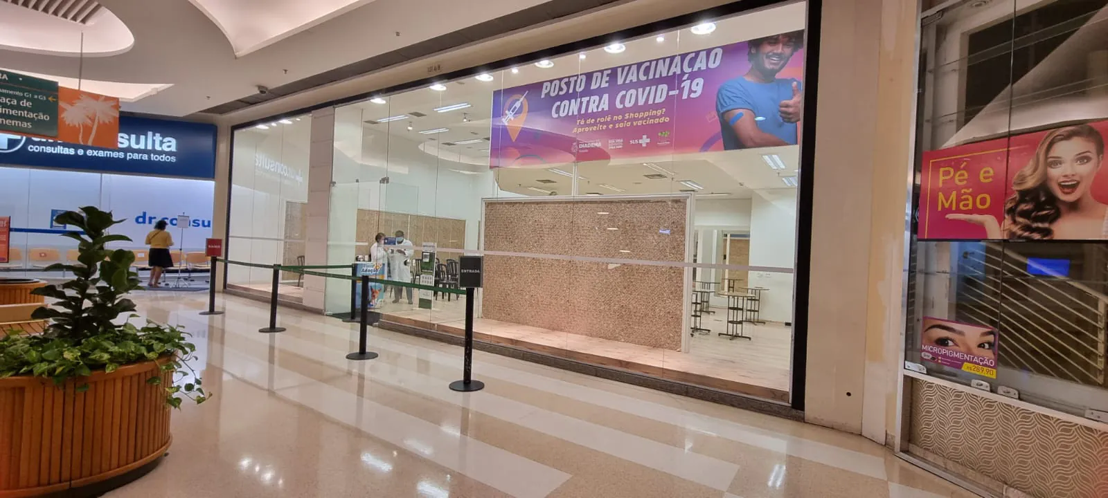 Shopping Praça da Moça conta com posto de vacinação contra Covid-19