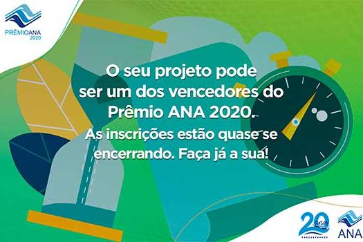 Prazo de inscrições para o Prêmio ANA 2020 termina em 31 de julho