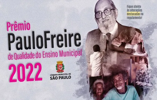 Prêmio Paulo Freire 2022 recebe inscrições até 8 de julho