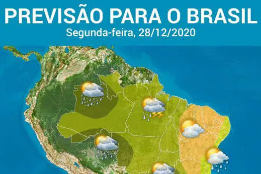 Ar abafado com risco de temporal em várias áreas do BR