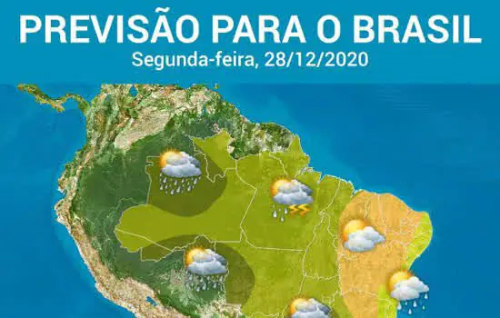 Ar abafado com risco de temporal em várias áreas do BR