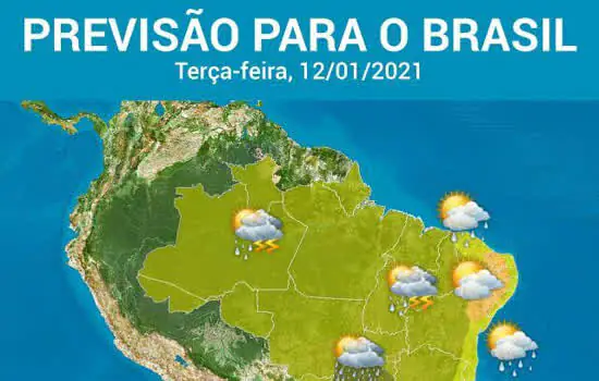 Terça-feira quente e com risco de temporais em muitos estados