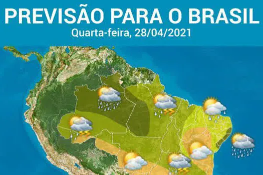 Ar seco e frio deixa centro-sul do BR com poucas nuvens