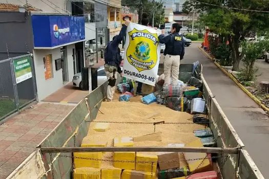 PRF faz a maior apreensão de maconha do ano em Ponta Porã