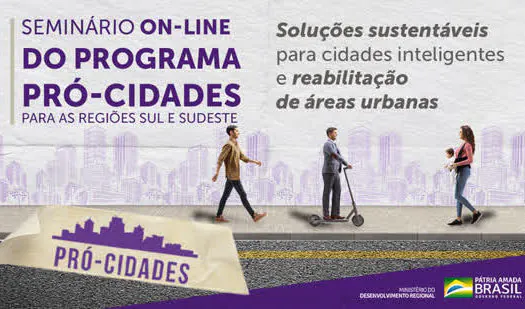 MDR abre inscrições para seminário sobre o Programa Pró-Cidades