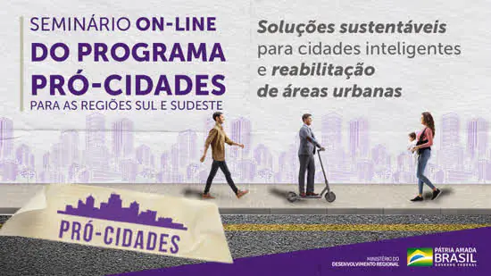 MDR abre inscrições para seminário sobre o Programa Pró-Cidades