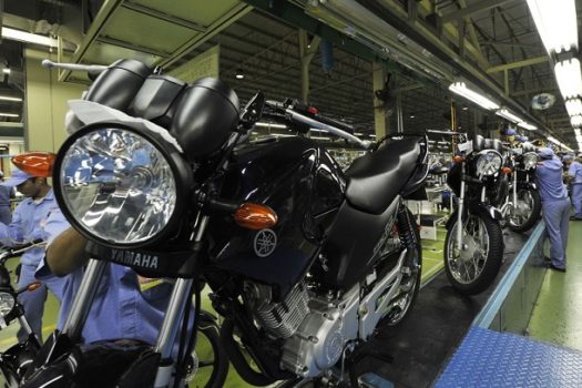 Produção de motocicletas no Brasil cresce 7,5%