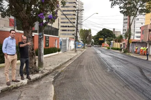 Santo André alcança 300 quilômetros de vias asfaltadas pelo programa Rua Nova