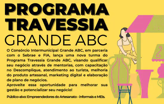 Programa Travessia Grande ABC lança turmas para Artesanato e Turismo