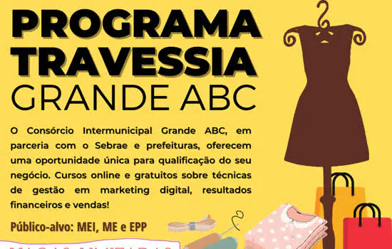 Programa Travessia Grande ABC lança turmas para Varejo de Moda e Confecção