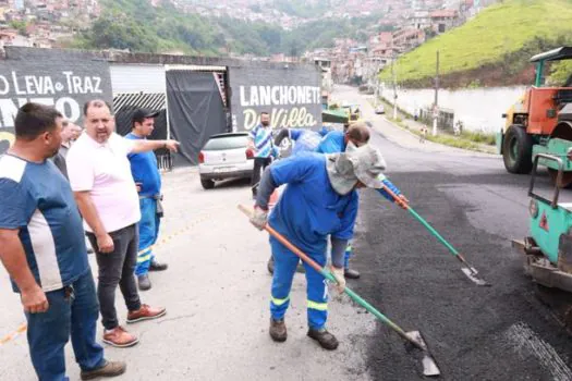 Mauá inicia recapeamento da Avenida Eugênio Negri