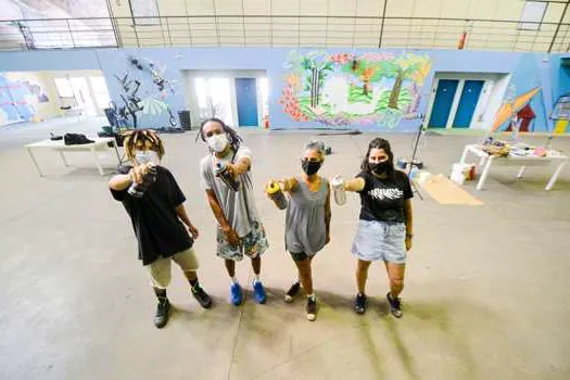 São Bernardo oferece oficinas gratuitas de circo aéreo, graffiti e break dance