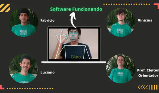 Alunos usam IA em software que converte Libras em texto