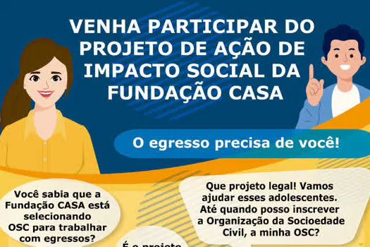 Projeto AIS da Fundação CASA para jovens egressos termina seleção em abril