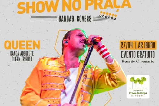 Shopping Praça da Moça recebe show cover da banda Queen