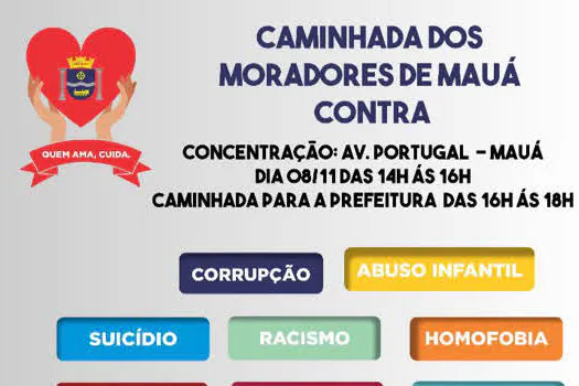 Movimento “Quem Ama, Cuida – Mauá” realiza caminhada com moradores