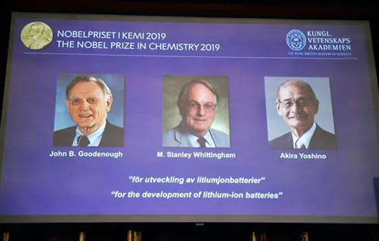 Nobel de Química 2019 vai para desenvolvimento de baterias usadas em celulares