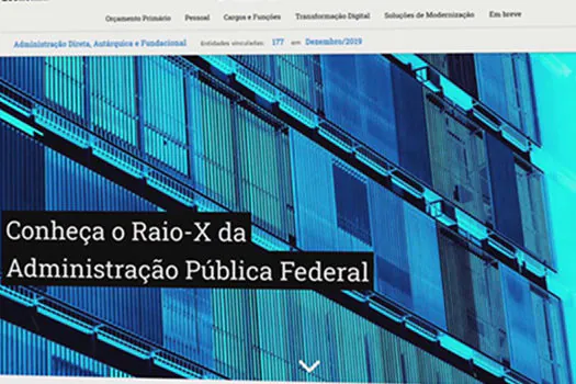 O Ministério da Economia tornou público o acesso ao Raio X da Administração Federal. A fer