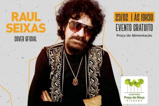 Shopping Praça da Moça recebe Raul Seixas Cover