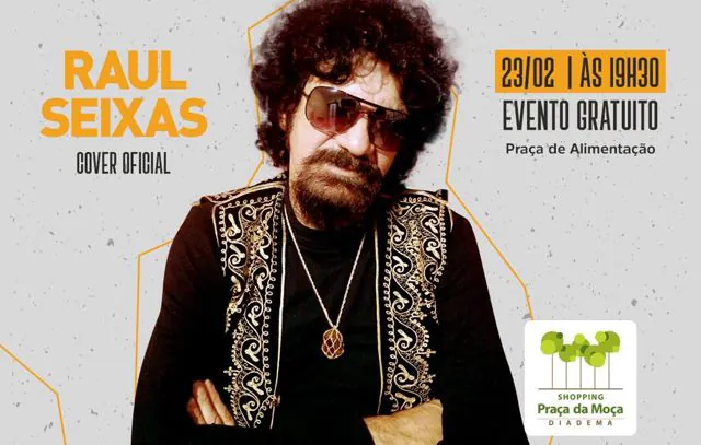 Shopping Praça da Moça recebe Raul Seixas Cover