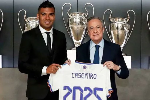 Real Madrid anuncia renovação de contrato do volante brasileiro Casemiro até 2025