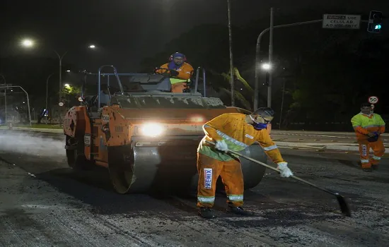 Estrada do Iguatemi recebe recape em trecho de mais de 8.500 m²