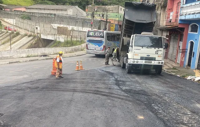 Prefeitura de Mauá avança com obras de recapeamento